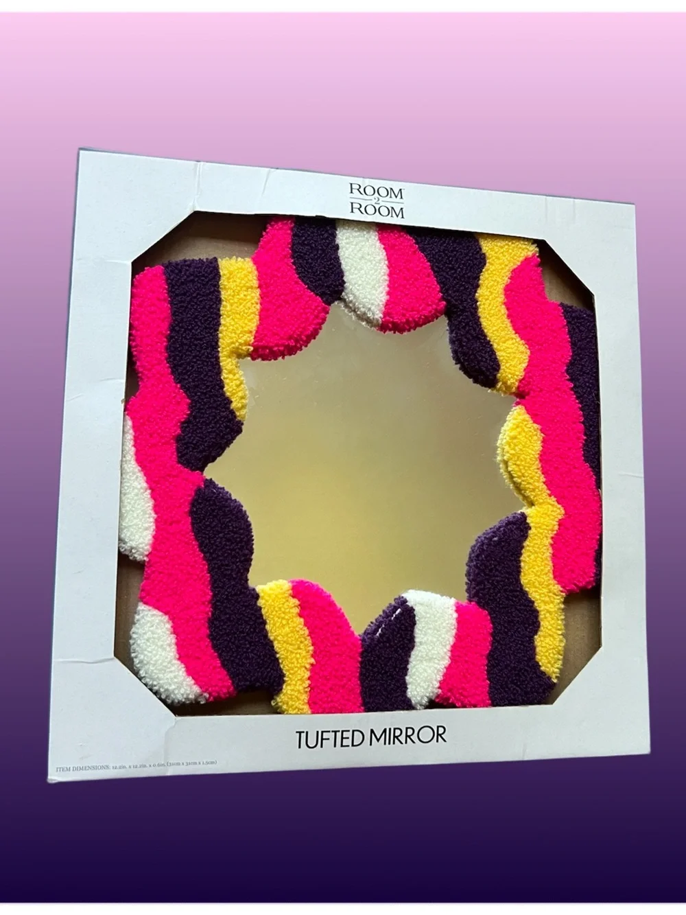 Mirror Tufted Multicolor Mirror